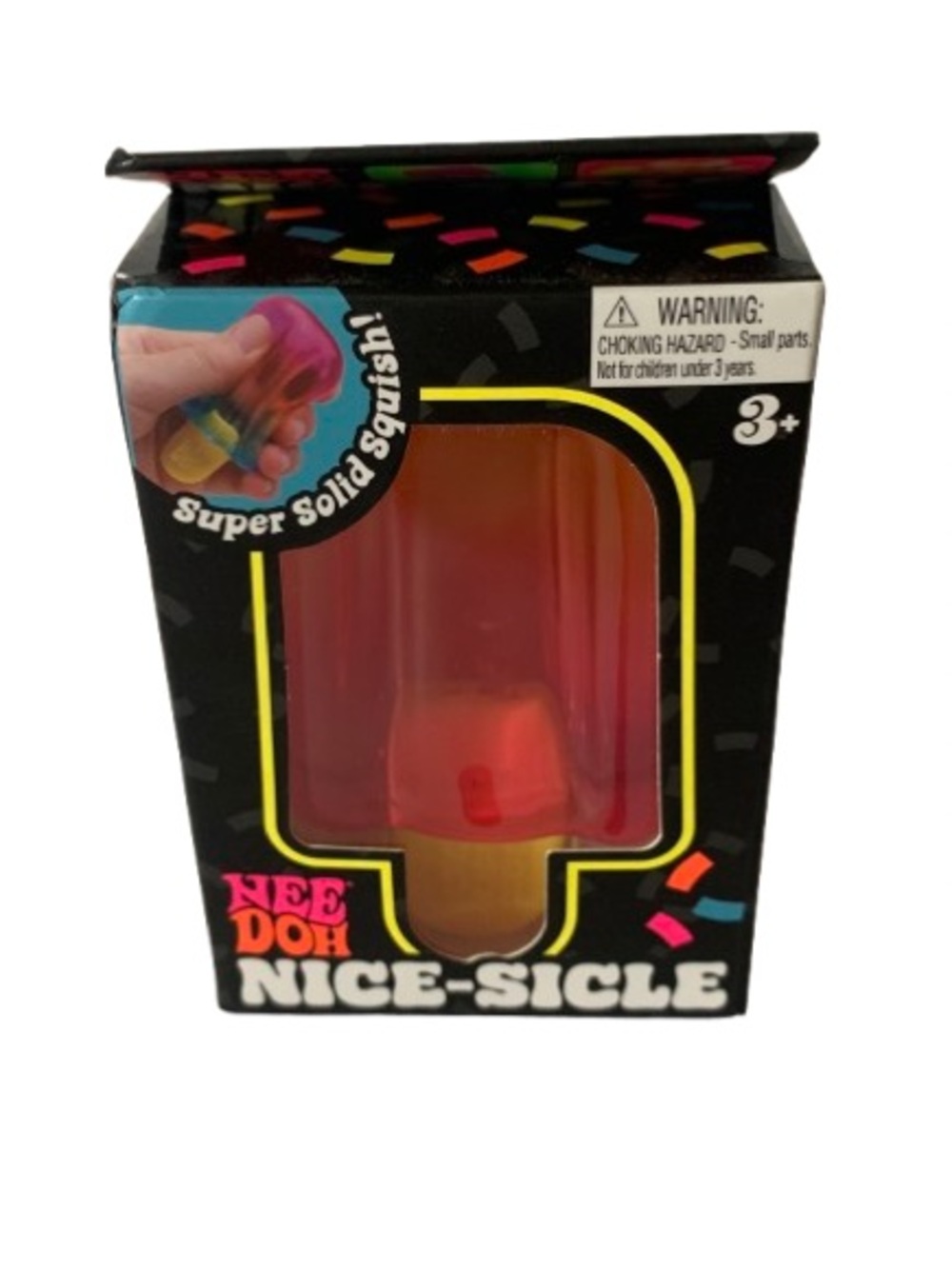 NIB. NEEDOH Nice-Sicle Squish Toy - Pink/Orange